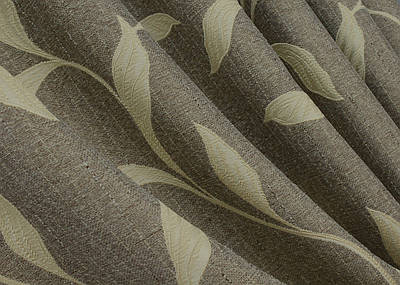 Тканина  льон рогожка, колекція "Корона Марія". Висота 2.8 м. Колір капучино з золотисто-бежевим. Код 707ш