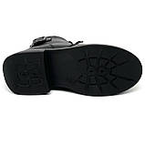 Черевики чорні жіночі із замком шкіряні на вовні MIDA 240436(1ш) розмір 36, фото 9