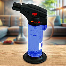 Турбо запальничка для кальяну Atomic з підставкою велика, Синій