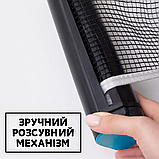 Сітка для настільного тенісу з кнопковим кріпленням, Сітки для пінг понгу LOKI Чорно-синій (4003), фото 5