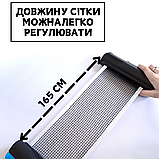 Сітка для настільного тенісу з кнопковим кріпленням, Сітки для пінг понгу LOKI Чорно-синій (4003), фото 7