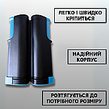 Сітка для настільного тенісу з кнопковим кріпленням, Сітки для пінг понгу LOKI Чорно-синій (4003), фото 4