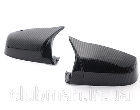 Накладки на дзеркала M Performance BMW (БМВ) F10 LCI, F11 LCI (2011-2015) Карбон, фото 1