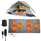Каремат з підігрівом від USB для спальника, кемпінгу, дому, розмір 170*72см, фото 3