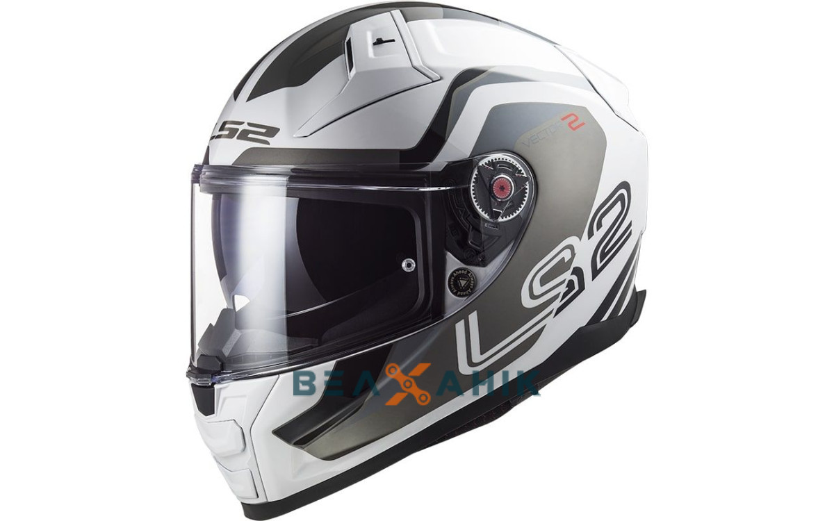 Шолом (інтеграл) LS2 FF811 Vector II Metric White Titanium Silver ECE2206 [L]