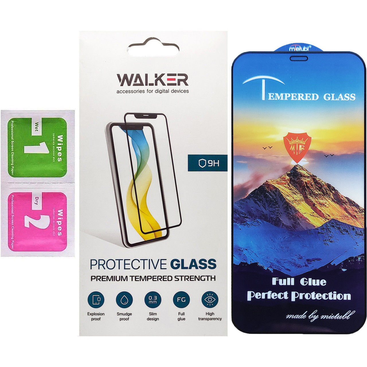 Захисне скло Walker 3D Full Glue для Apple iPhone 12 / 12 Pro Black, фото 1