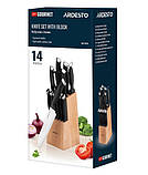 Набір ножів з 14 предметів зі стругачкою Ardesto Gemini Gourmet AR2114SW, фото 9