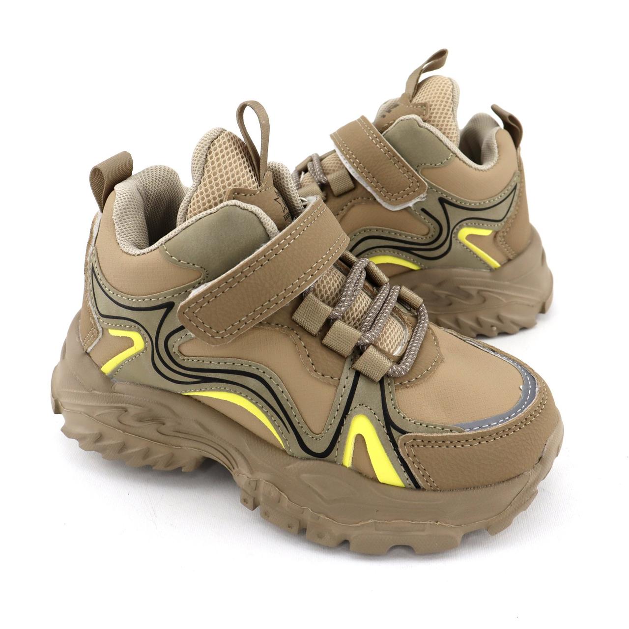 50902C Дитячі кросівки на липучці бежеві тм Том.м