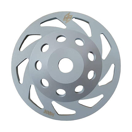 Grinding disc 180 x 22.23mm. #30 Super Hard Bond (Gray) Фреза / чашка шліфувальна 180мм. (Сіра), фото 3
