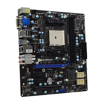Материнська плата MSI FM2-A75MA-E35 MS-7721 VER: 1.3, AMD A75, mATX, sFM2 БВ