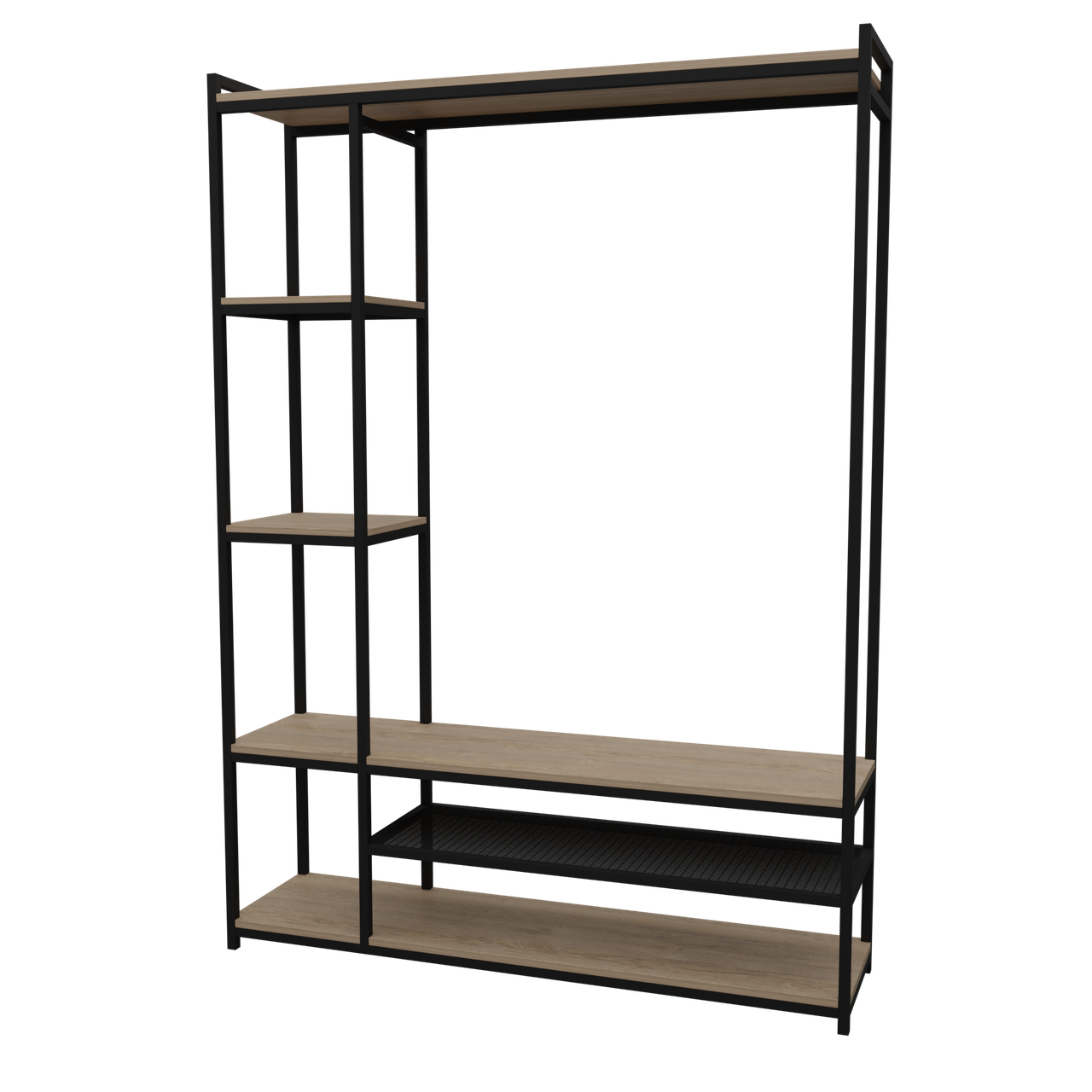 Вітальня лофт Неман ЖАСМІН 1300x330x1800 Дуб пісочний/Чорний