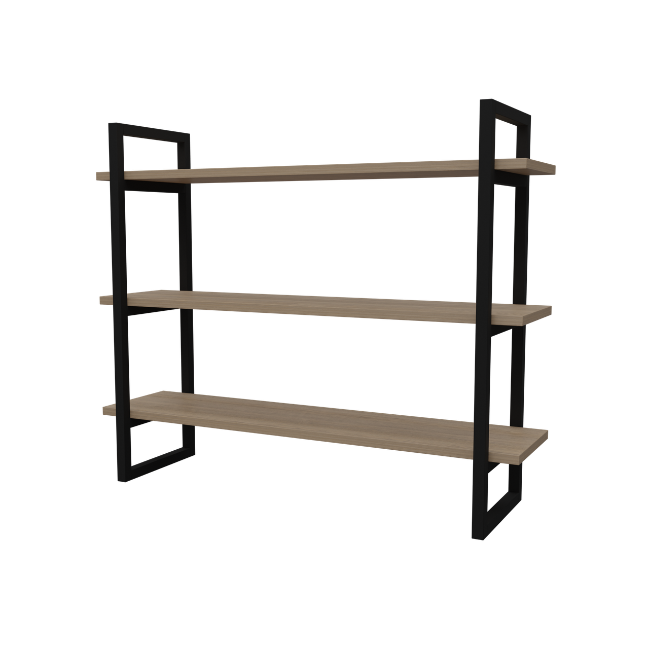 Полиця лофт Неман ПЕПІ 850x200x700 Дуб пісочний/Чорний