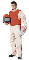Костюм оператора піскоструминевий (вітрильна тканина / бавовна), вкл. рукавички, серт. відповідно до ISO 14877:2002 58 (XXL),