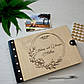 Дерев'яний фотоальбом з гравіюванням Візерунок розмір А5, фото 2