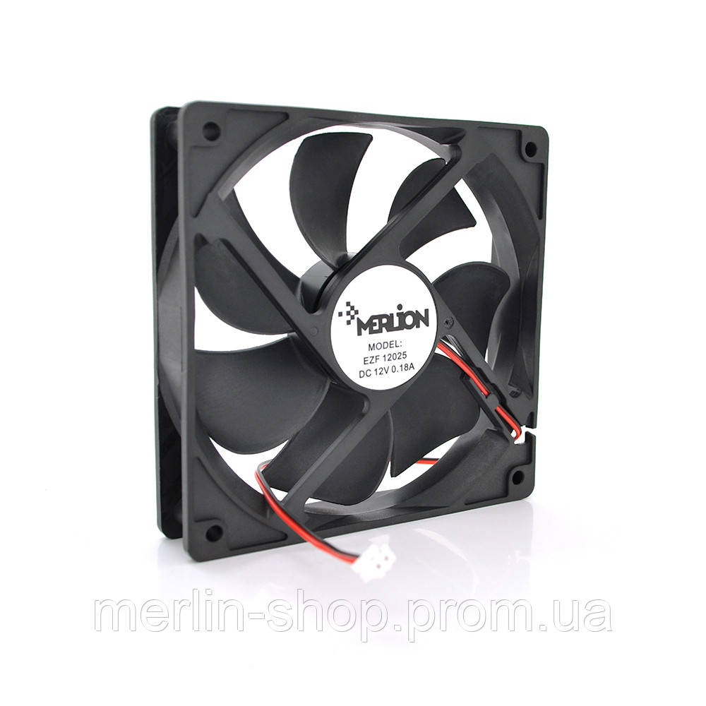 Кулер корпусной Merlion 12025 DC sleeve fan 2 pin - 120*120*25мм, 1100 ...