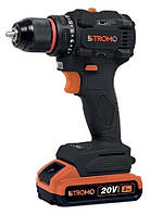 Шуруповерт акумуляторний Stromo SA18Li (1 АКБ, кейс, набір біт та свердлів)