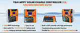 Контролер заряду 60А PV 150VDC MPPT 12V 24V 36V 48V для li-ion GEL AGM, фото 7