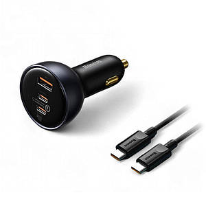 Автомобільний зарядний пристрій Baseus Car Charger 160W (PD100W + PD30W+30W)
