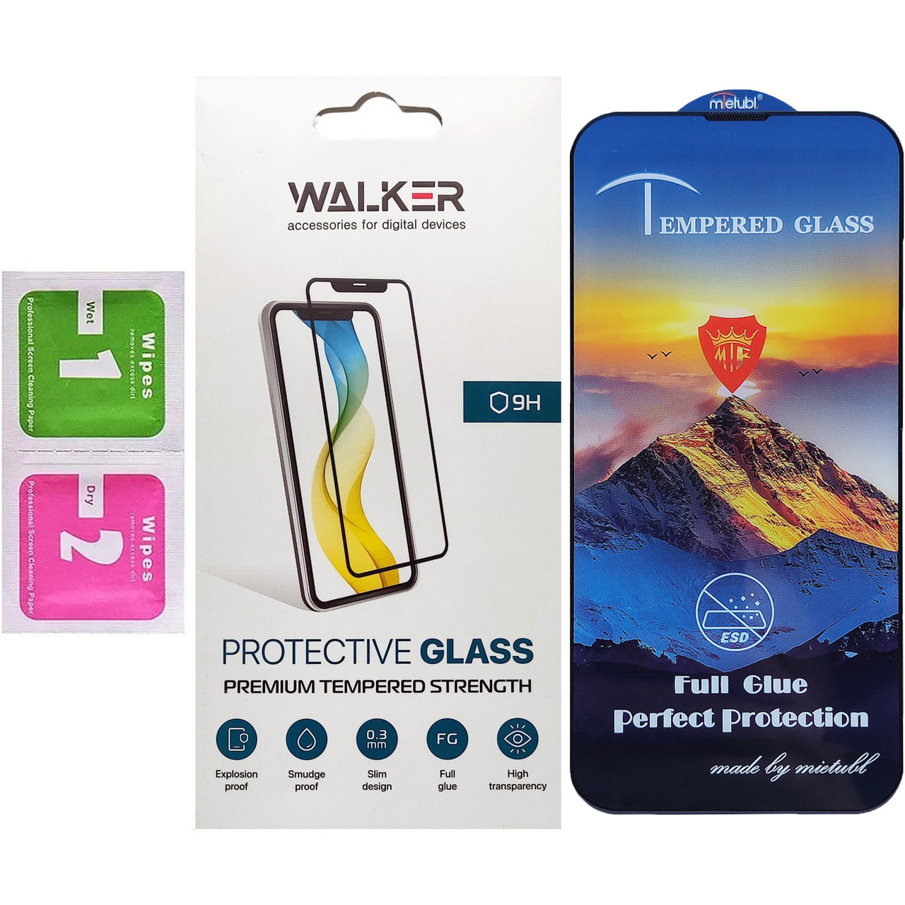 Захисне скло Walker 3D Full Glue для Apple iPhone 13 / 13 Pro Black, фото 1