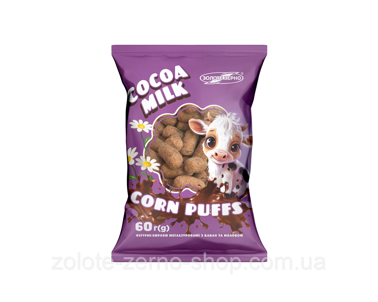 Палички кукурудзяні з какао та молоком, 60 г