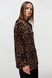 Сорочка атласна леопард, фото 2