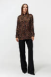 Сорочка атласна леопард, фото 3