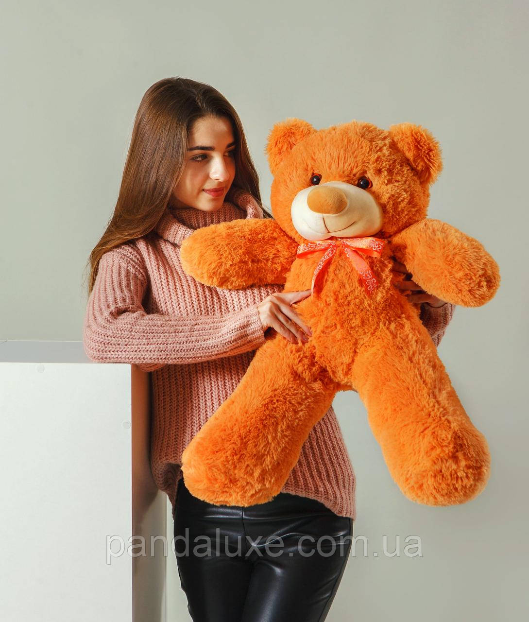 М'яка іграшка плюшевий помаранчевий ведмедик