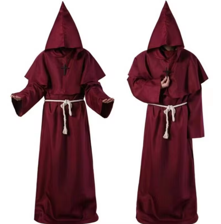 Карнавальний костюм Монах бордовий ABC Halloween Варлок