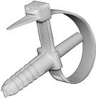 7х90мм Кабельна стяжка (хомут) з дюбелем 8х35мм для труб Ø10-25мм (50шт.) [s0430007] E.NEXT