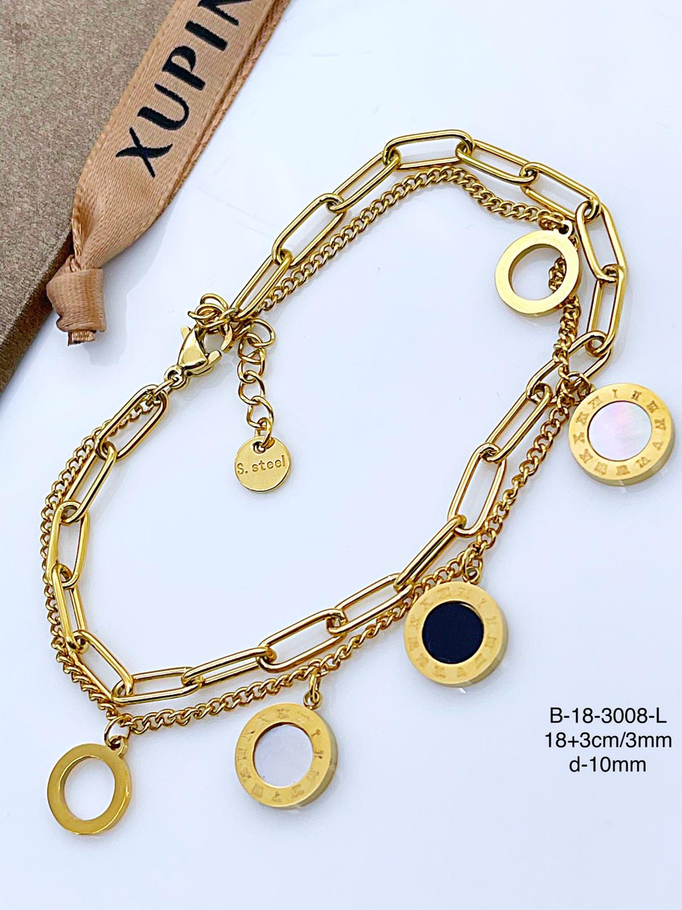 Браслет Stainlees Steel Xuping позолота (14-K)