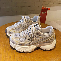 Кросівки жіночі Chunky бежеві, фото 3