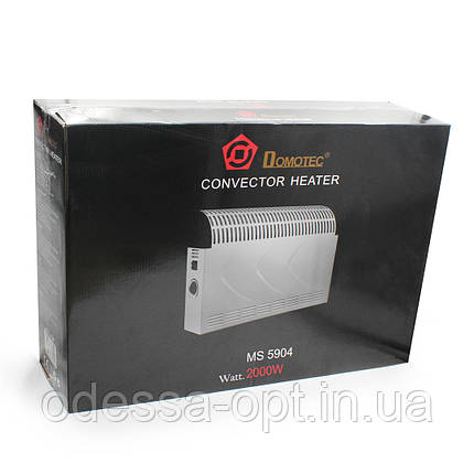 Конвектор Heater Domotec MS 5904 / Електрокамін на ніжках, фото 3
