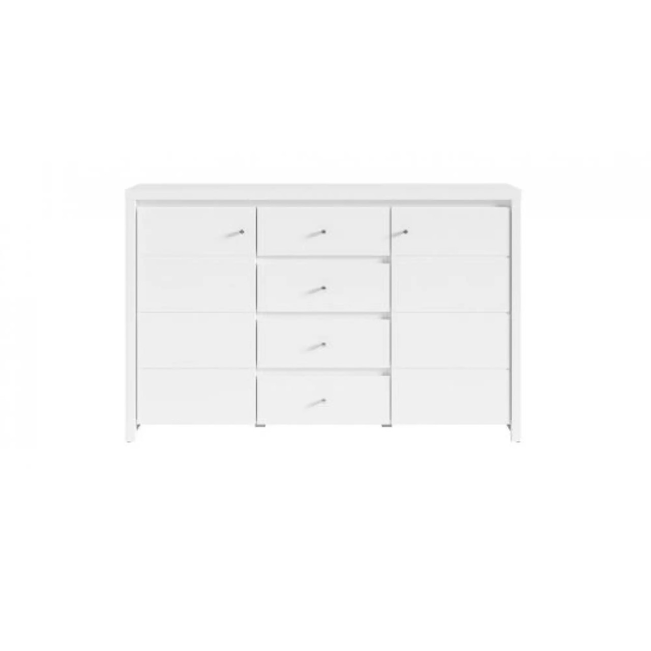 Комод в спальню ВМК (БРВ) Крістіна KOM2D4S Білий + Білий глянець (GRB-1490)+, фото 1