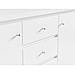 Комод в спальню ВМК (БРВ) Крістіна KOM2D4S Білий + Білий глянець (GRB-1490)+, фото 3