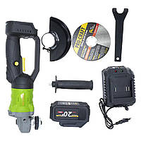 Безщіткова акумуляторна болгарка Procraft PWA125 (1 акб 4Аг), Акумуляторна кутова шліфувальна машина, Гарантія 3 роки