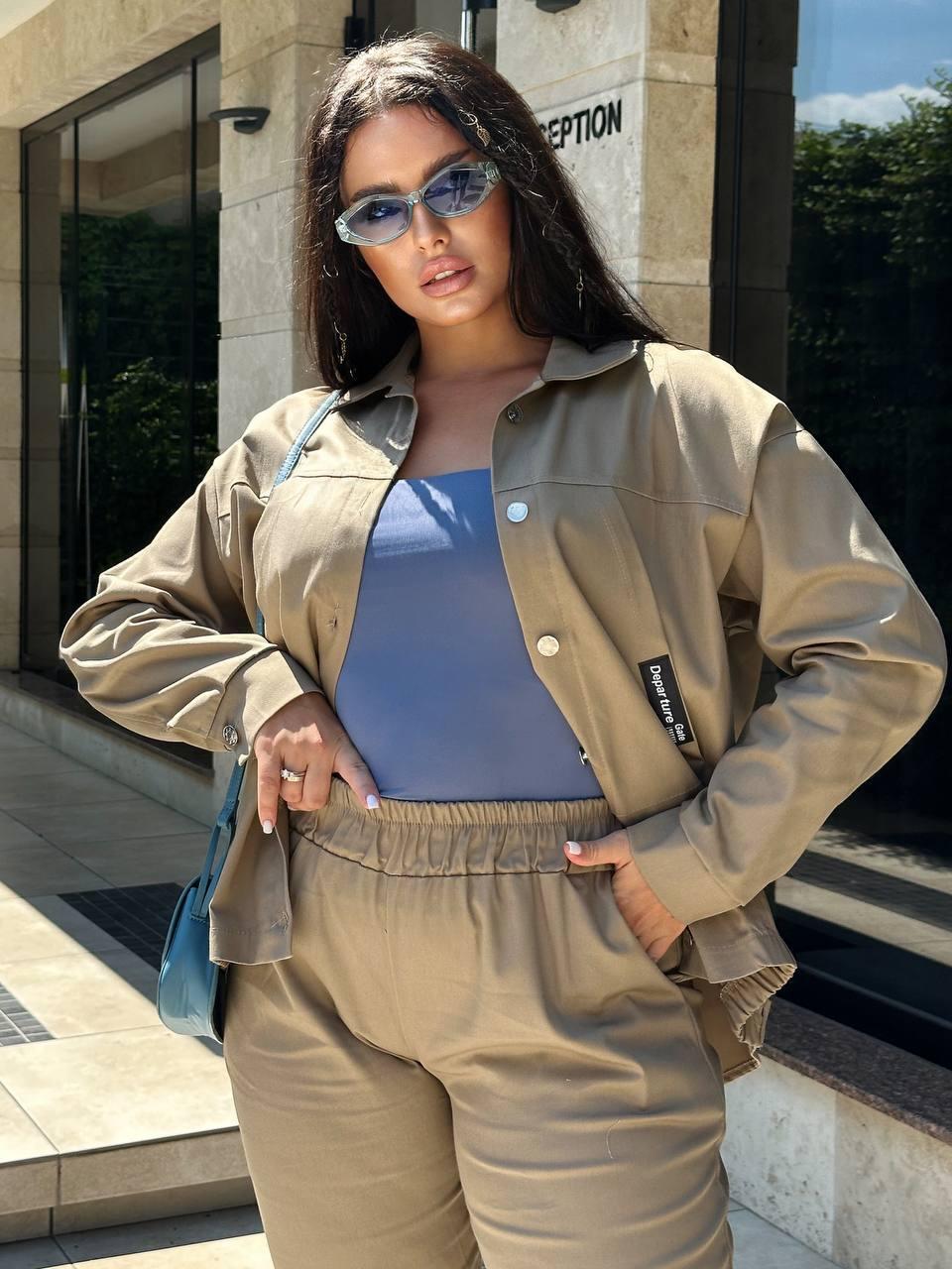 Жіночий джинсовий костюм 50-52,54-56,58-60 (вф 880), фото 1