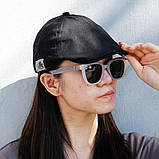 Вінтажний модний однотонний берет Чорний, фото 10