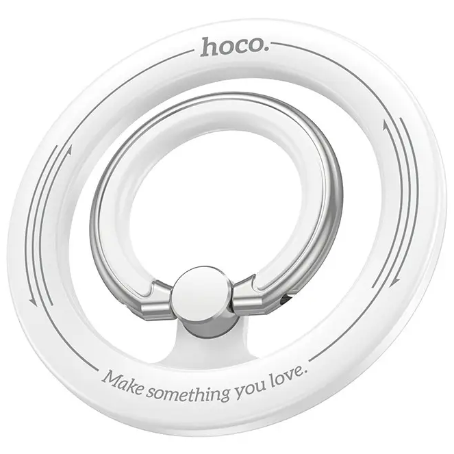 Тримач для телефону, магнітне кільце для чохла HOCO GH1 Білий
