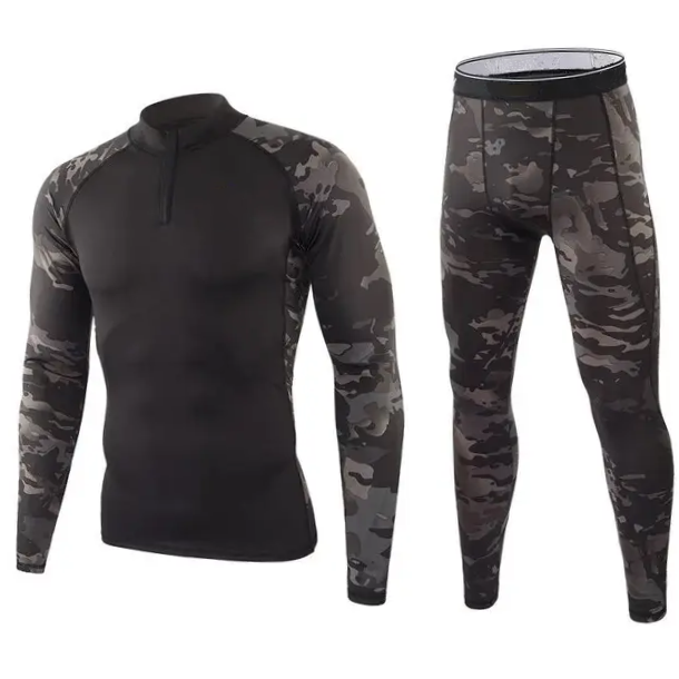 Термобілизна Чоловіча Dark Camo S, фото 1