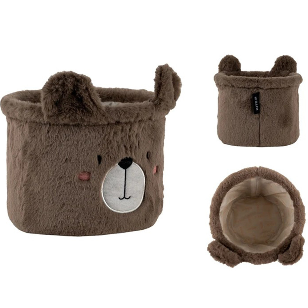 Кошик для зберігання плюшевий "Kite" №K24-3100S-3 Sweet Bear 20х16см(12), фото 1