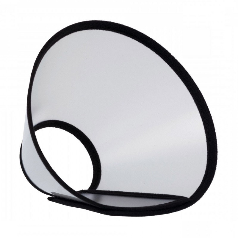 Комір ветеринарний пластик з ЛІПУЧКОЮ Триксі h=14/ d = 30-37 см розмір S-M Trixie, фото 1