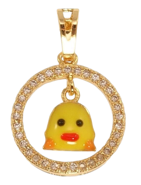 Кулон дитячий Xuping Позолота 18K "Колечко з курчам"