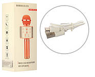 Бездротовий караоке мікрофон Wster WS-858 Bluetooth  Портативний караоке-мікрофон з динаміком, фото 6