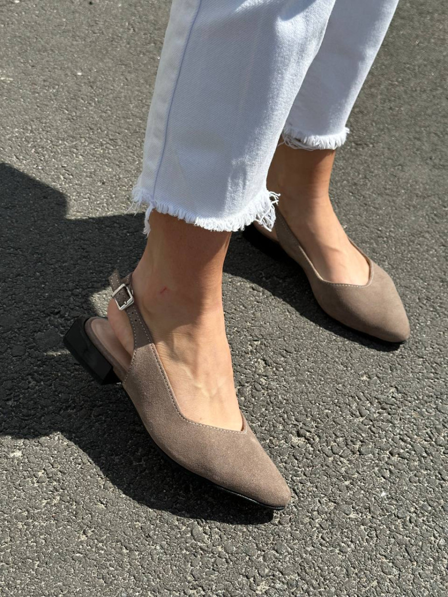 Босоніжки жіночі ShoesBand Бежева натуральна замша 38 (24-24,5 см) (S56091-1)