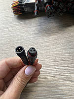 Герметичний роз'єм М10 на 3 контакт.Трехконтактний роз'єм IP67.