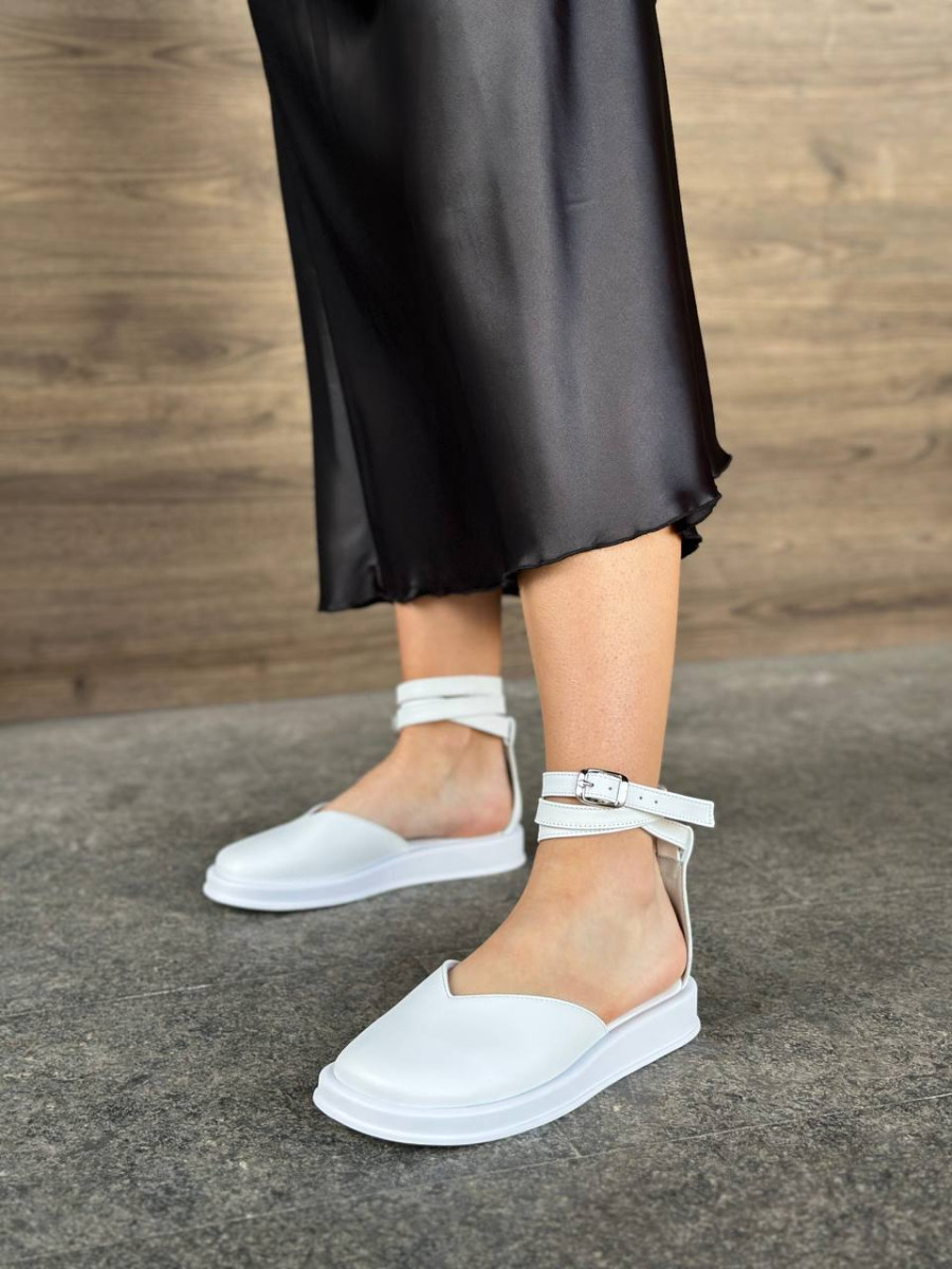 Босоніжки жіночі ShoesBand Білі натуральна шкіра 36 (23,5 см) (S85161)