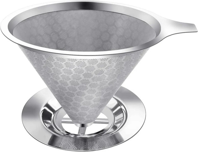 Пуровер Double Mesh V60 02 Многоразовый воронка кафеор фильтр Соты