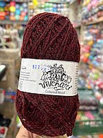 Кольорова вовна 822 бордовий