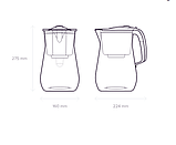 Фільтр-кувшин Аквафор Прованс білий 4,2 л. з картриджем В100-6 (В6) з пом'якшенням для жорсткої води від накипу, фото 3