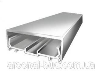 Алюмінієвий профіль кришка-декор АПКД 50 (з ущільнювачем) срібло, фото 1